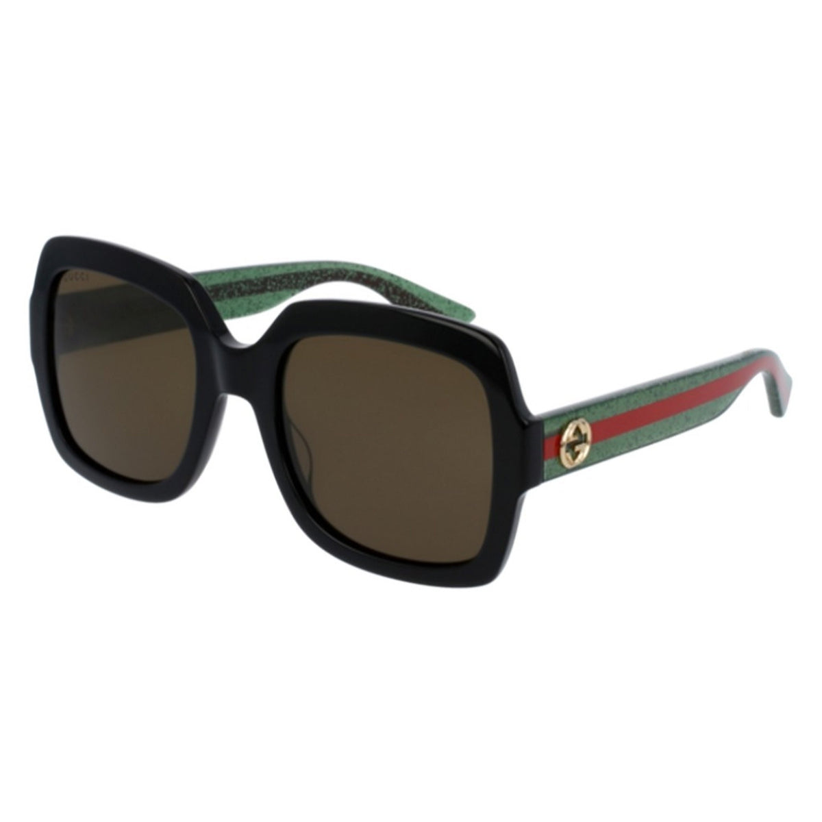 Gucci Women's Sunglasses Spring Summer 2022 Black Brown Nylon Nylon GG0036SN 002