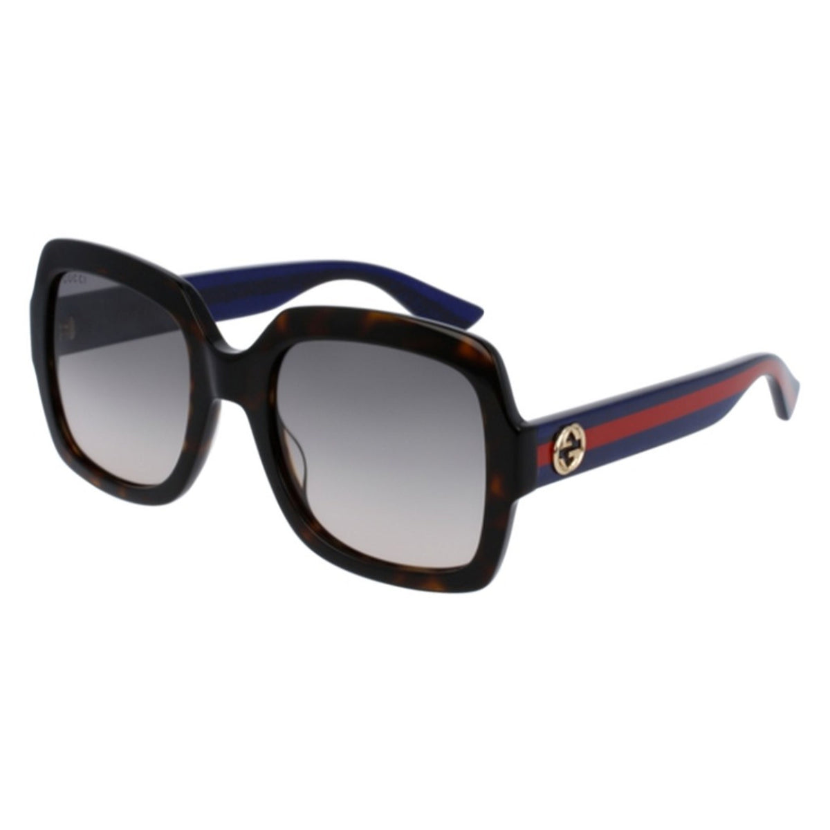 Gucci Women's Sunglasses Spring Summer 2022 Havana Brown Nylon Nylon Gradient GG0036SN 004