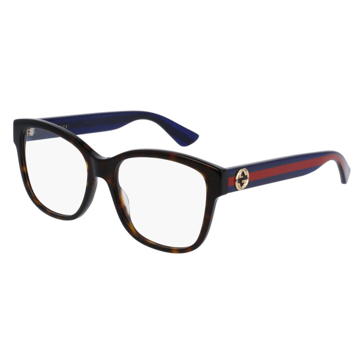 Gucci Women's Sunglasses Spring Summer 2022 Havana Transparent Demo Lens Demo Lens  GG0038ON 003
