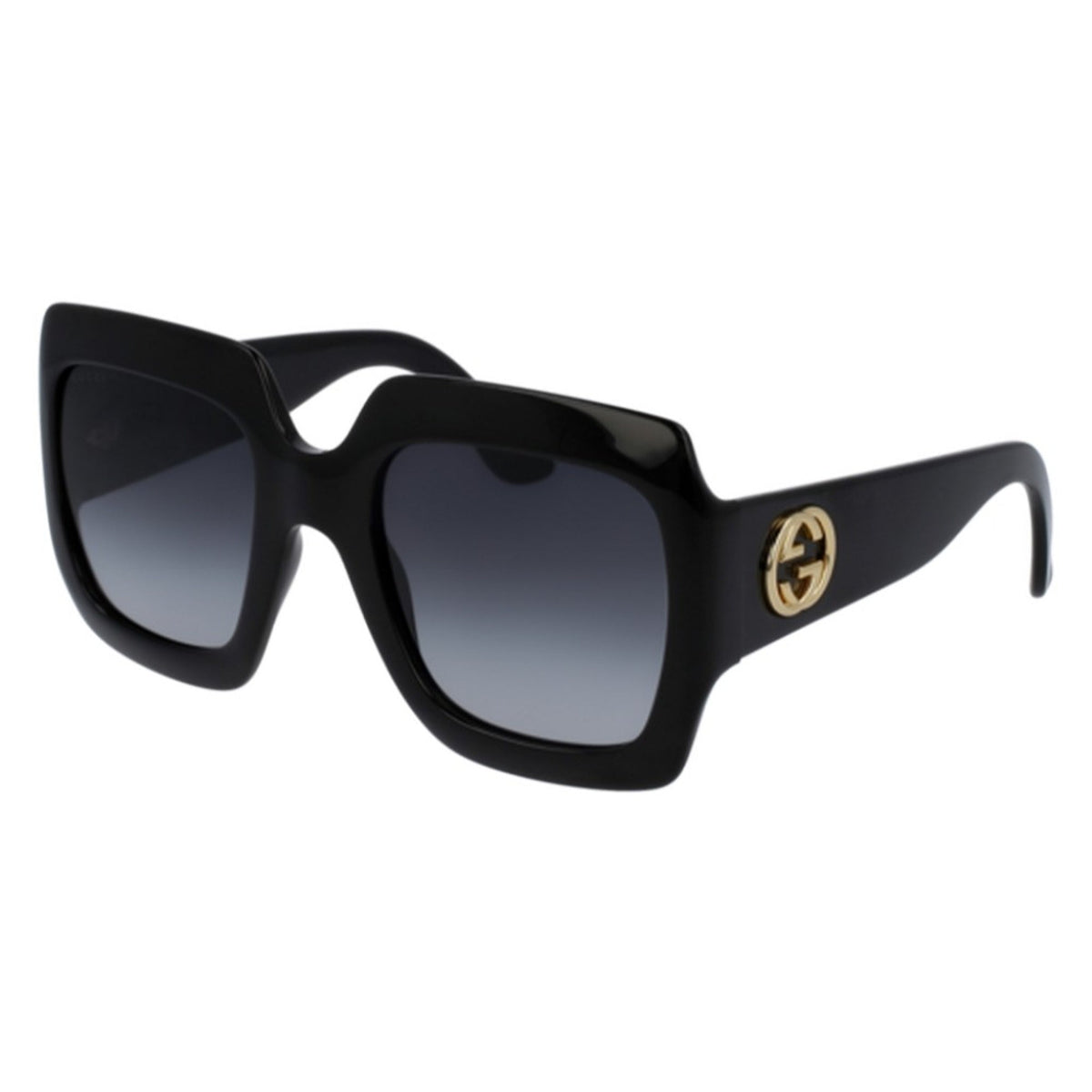 Gucci Women&#39;s Sunglasses Spring Summer 2022 Black Grey Nylon Nylon Gradient GG0053SN 001