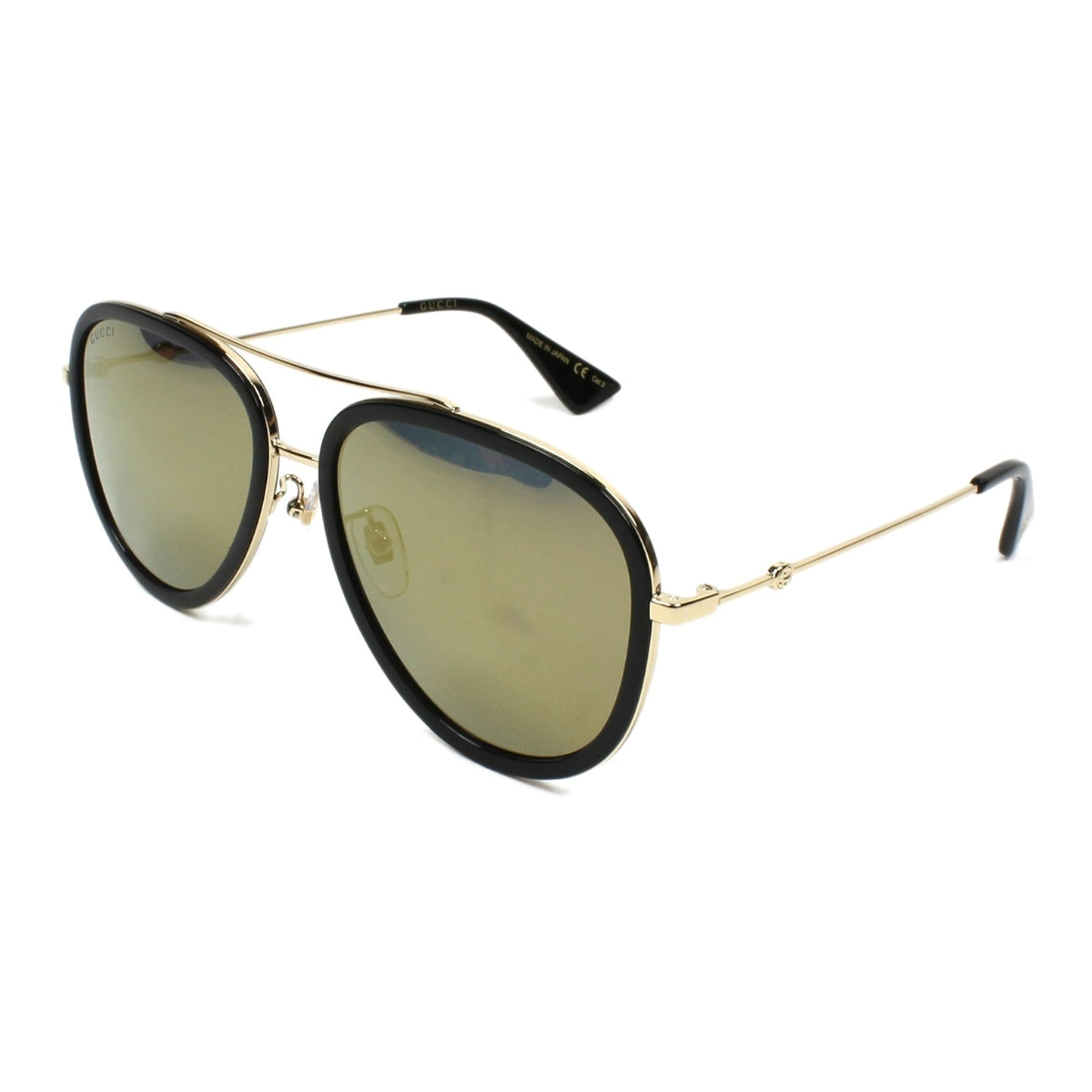 Gucci Women's Sunglasses Spring Summer 2017 Gold Gold CR 39 CR 39 Flash GG0062S 001