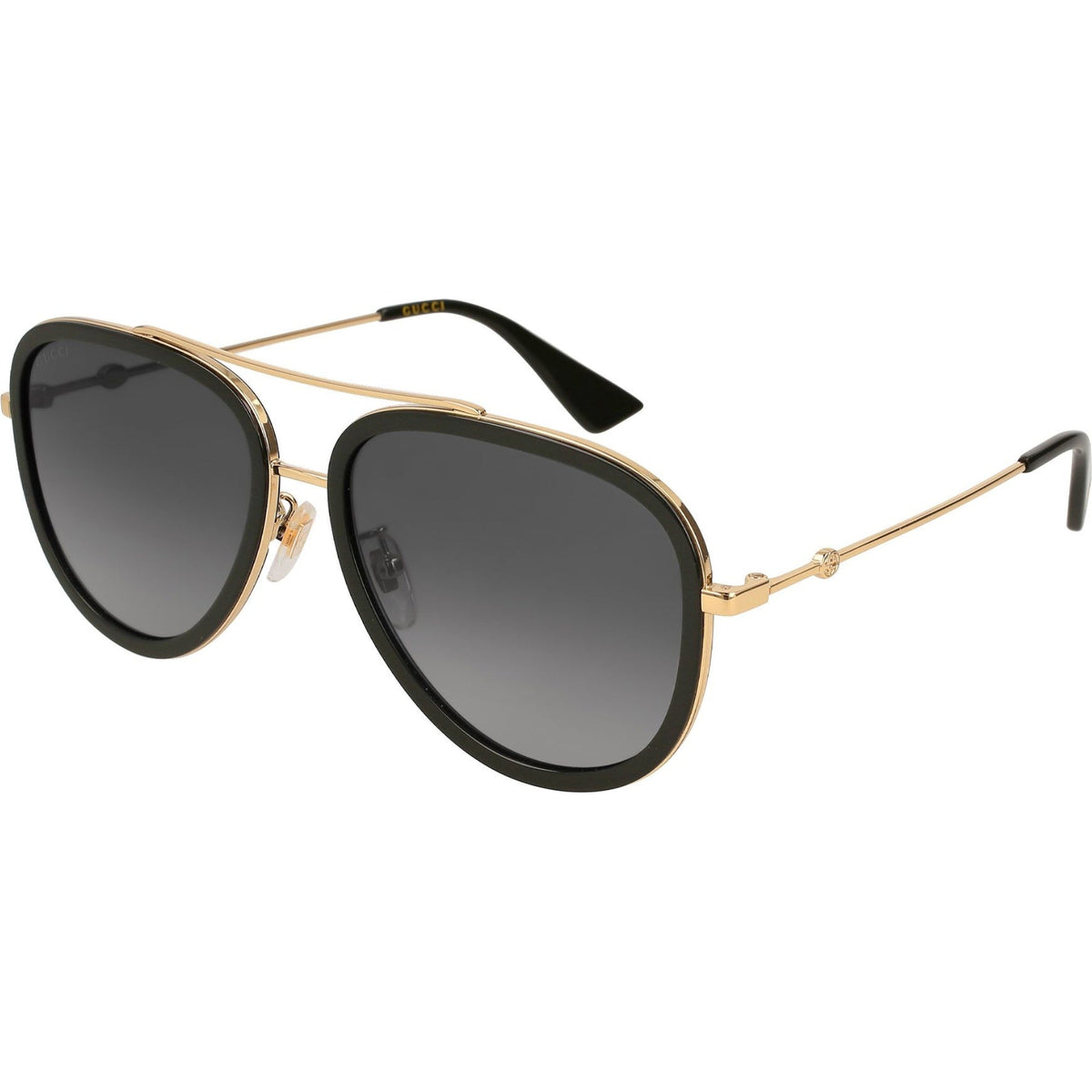 Gucci Women's Sunglasses Spring Summer 2018 Gold Grey Polar CR 39 Polar CR 39 Gradient Flash GG0062S 011