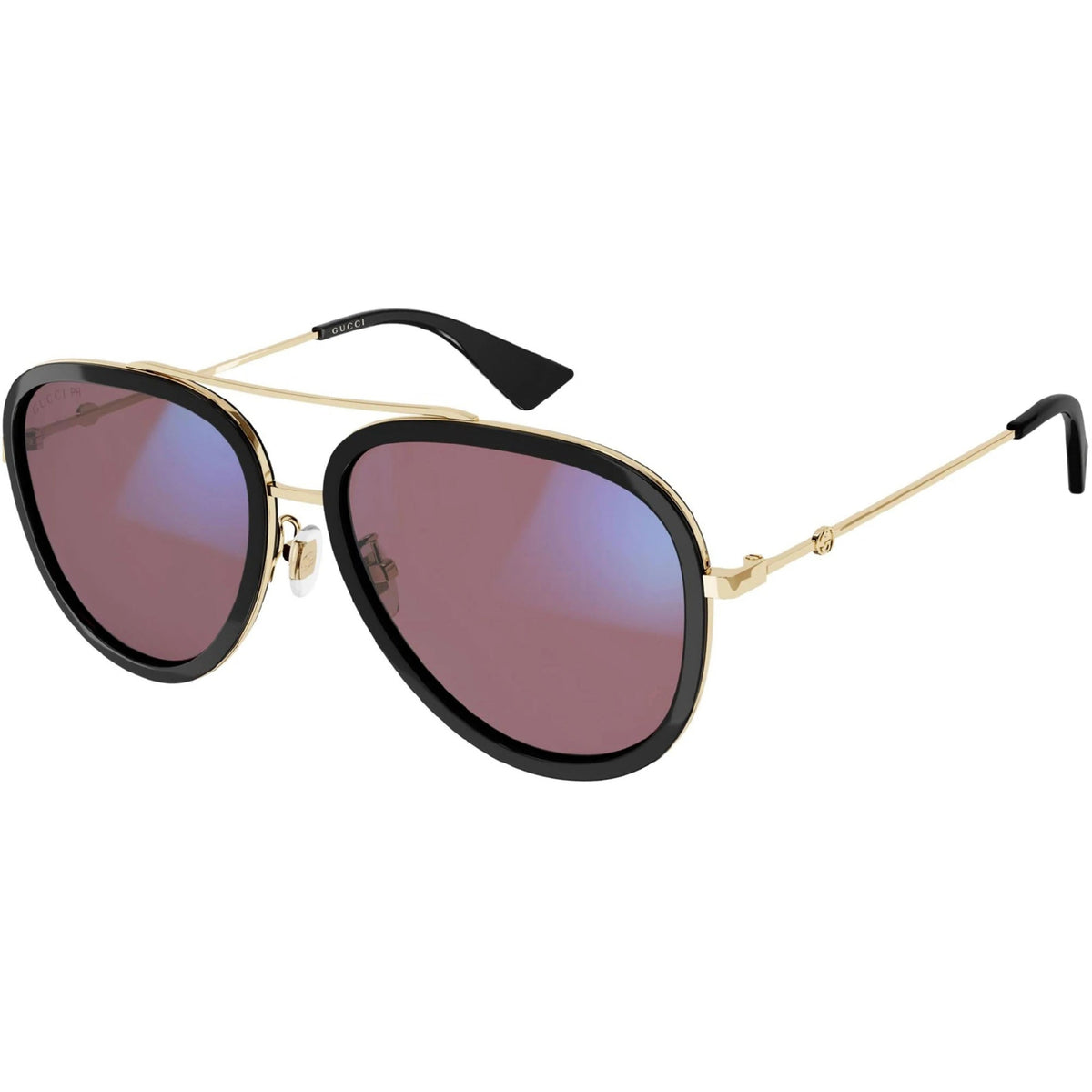 Gucci Women's Sunglasses Spring Summer 2021 Gold Pink NXT Lens NXT Lens Photocromatic GG0062S 019