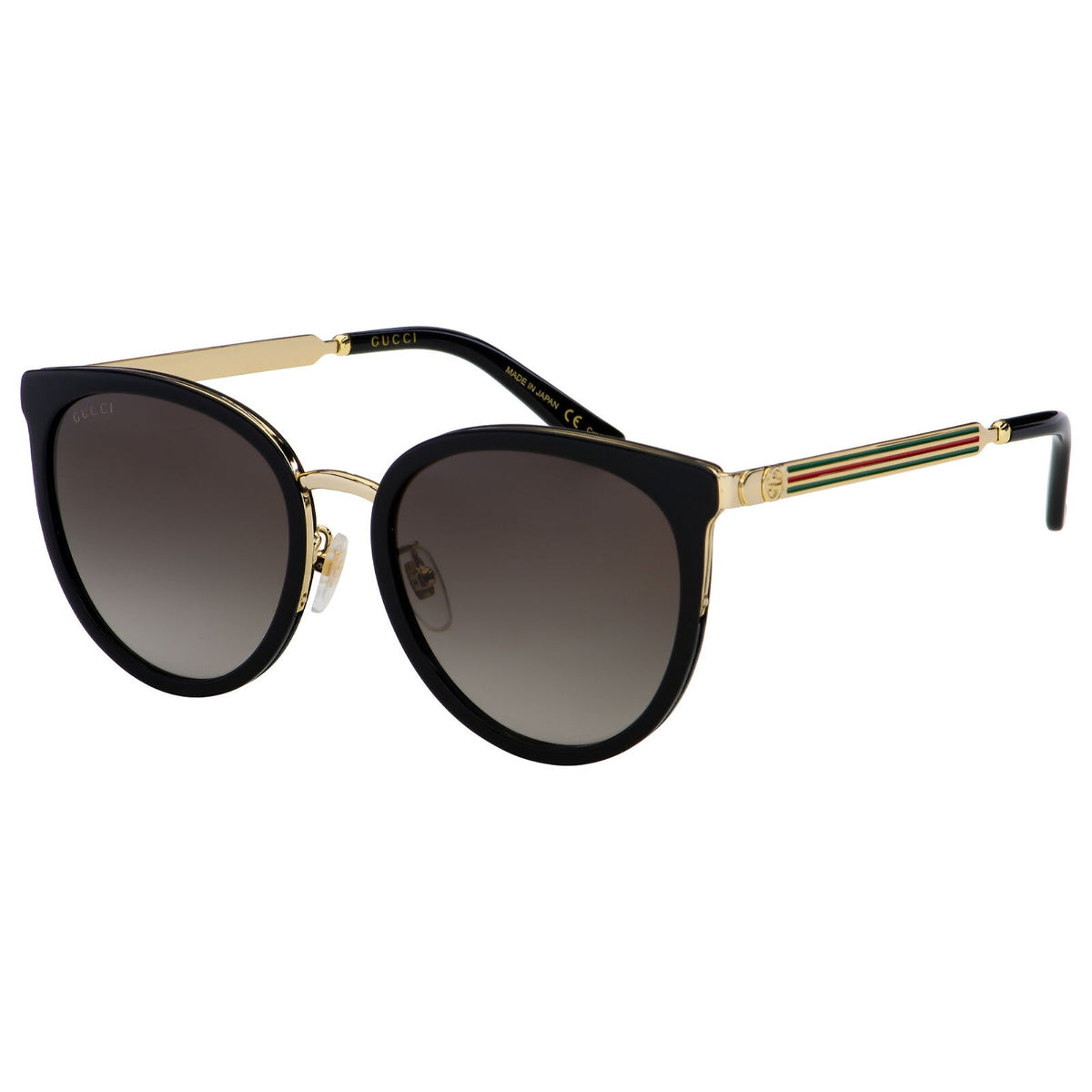Gucci Women's Sunglasses Spring Summer 2017 Black Grey CR 39 CR 39 Gradient GG0077SK 001