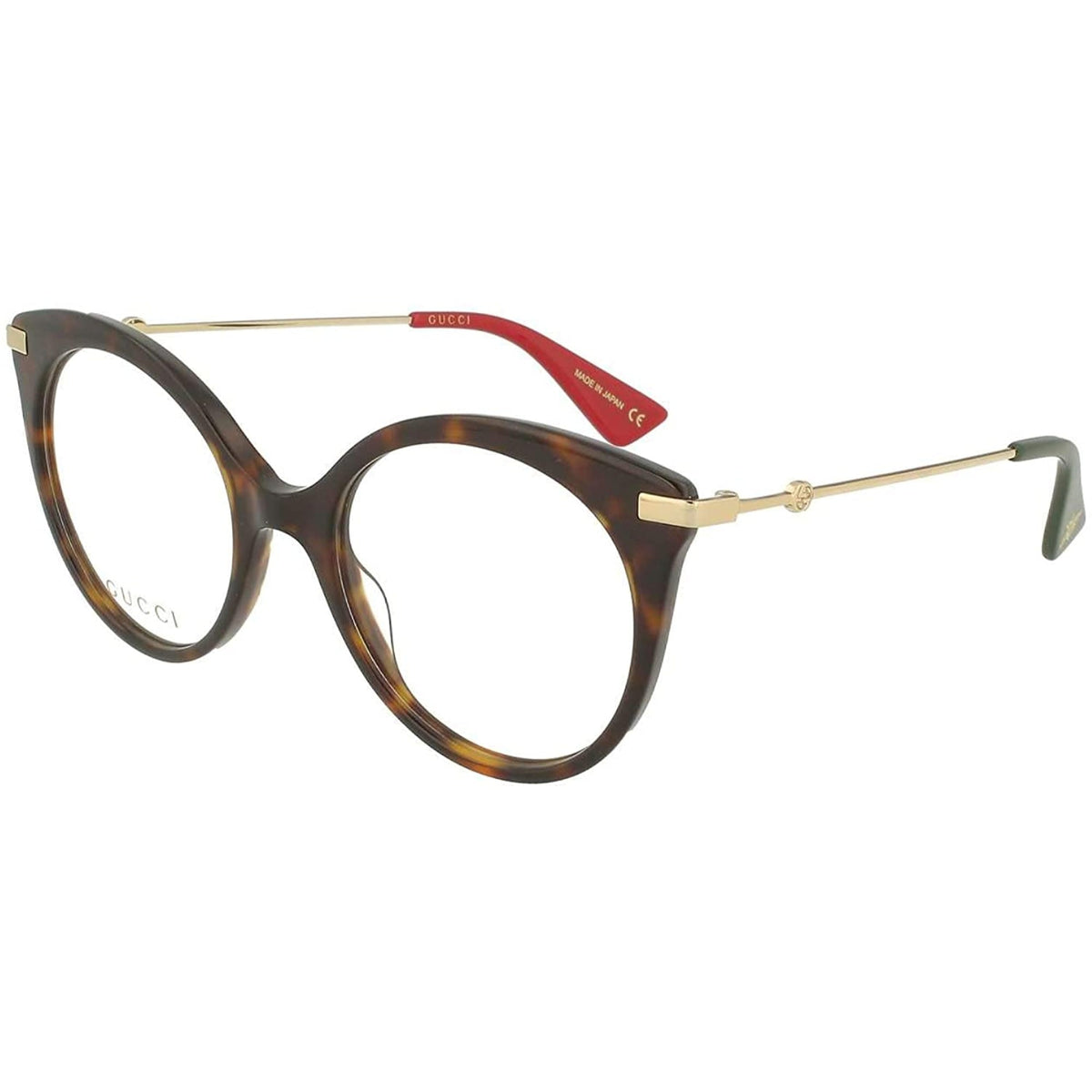 Gucci Women's Sunglasses Spring Summer 2017 Havana Transparent Demo Lens Demo Lens  GG0109O 002