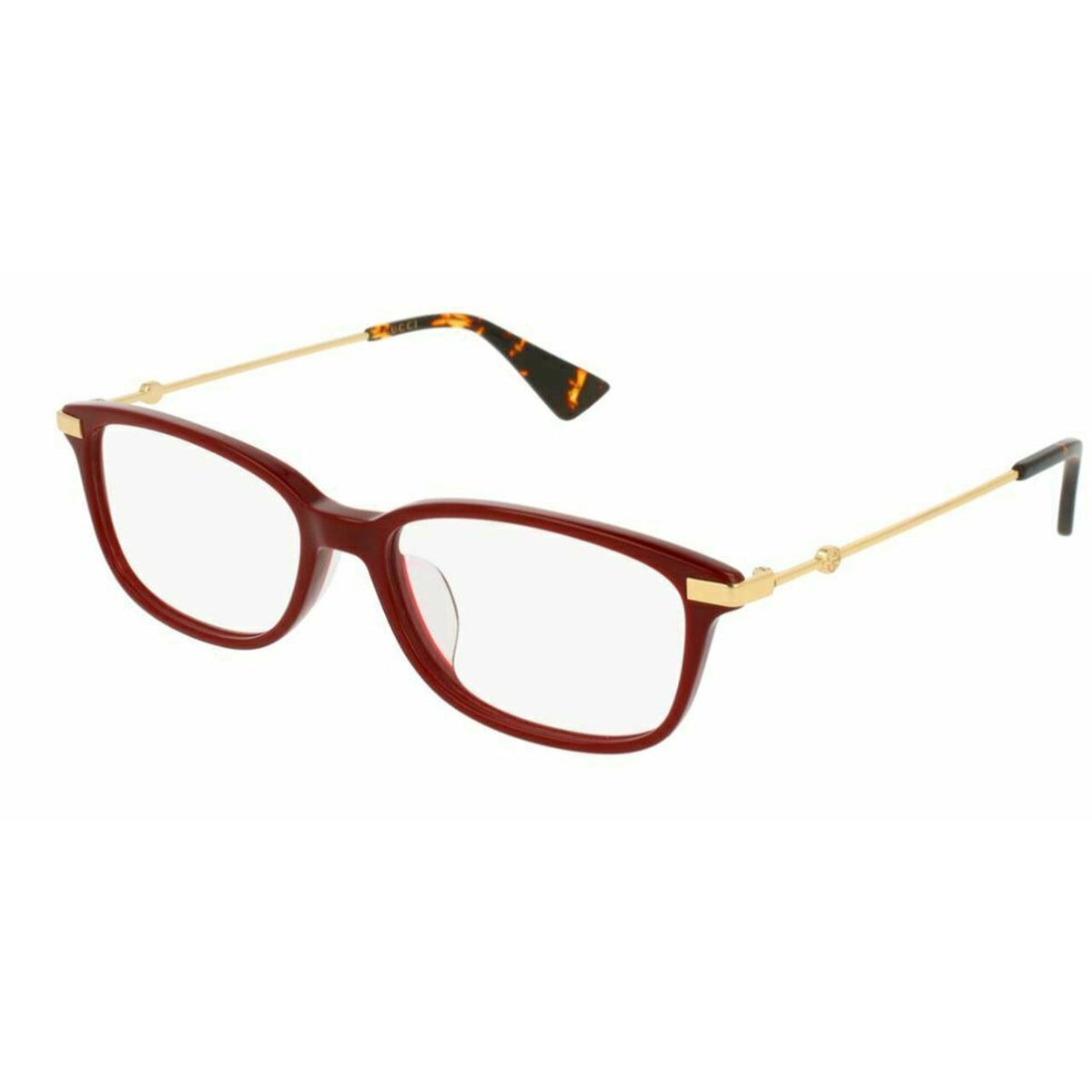 Gucci Women's Sunglasses Spring Summer 2017 Burgundy Transparent Demo Lens Demo Lens  GG0112OA 005