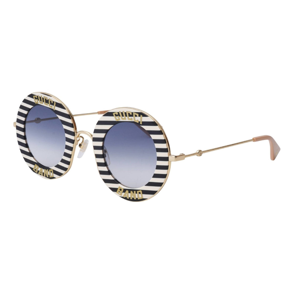 Gucci Women's Sunglasses Fall Winter 2019 Black Blue Nylon Nylon Gradient GG0113S 008