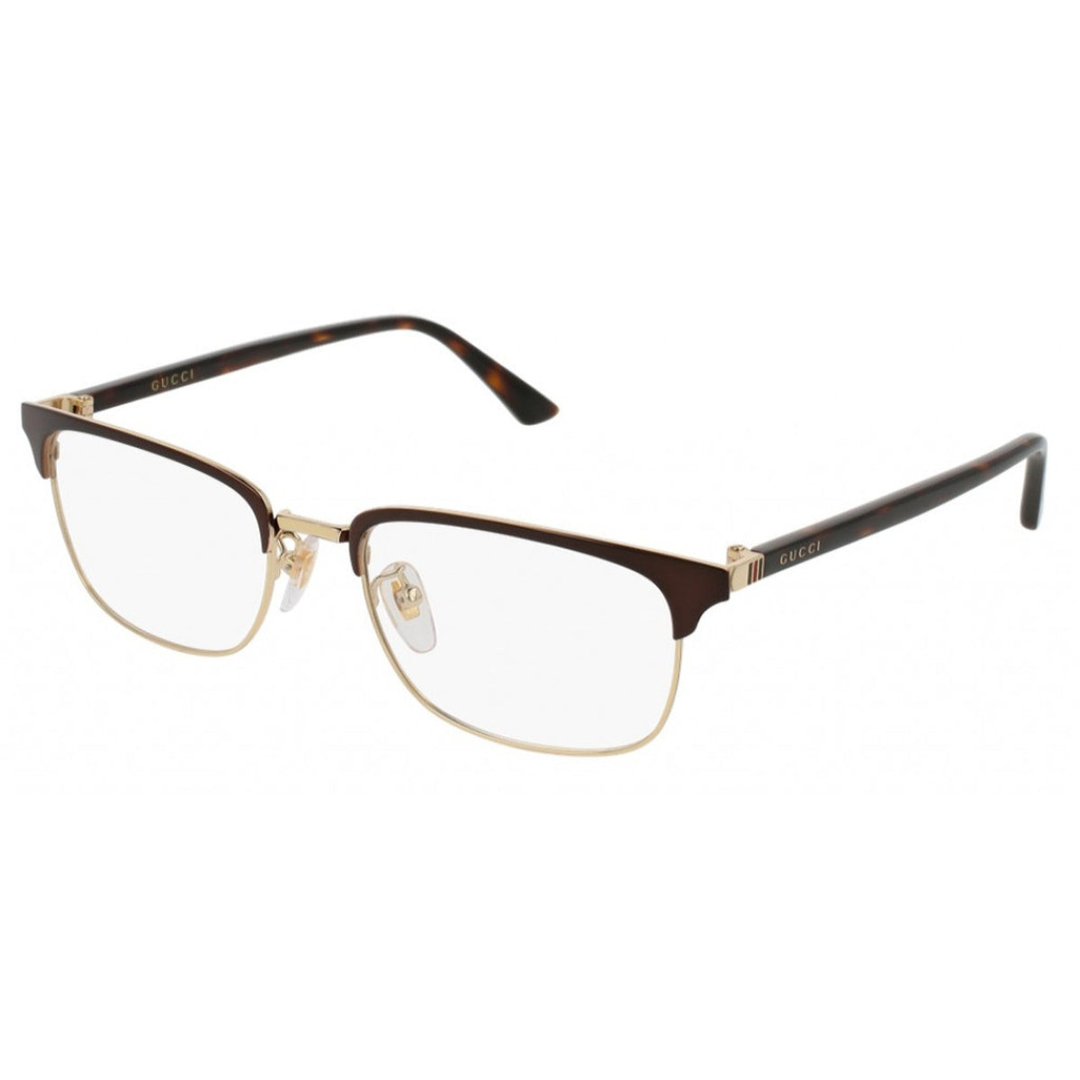 Gucci Men's Sunglasses Spring Summer 2017 Brown Transparent Demo Lens Demo Lens  GG0131O 002