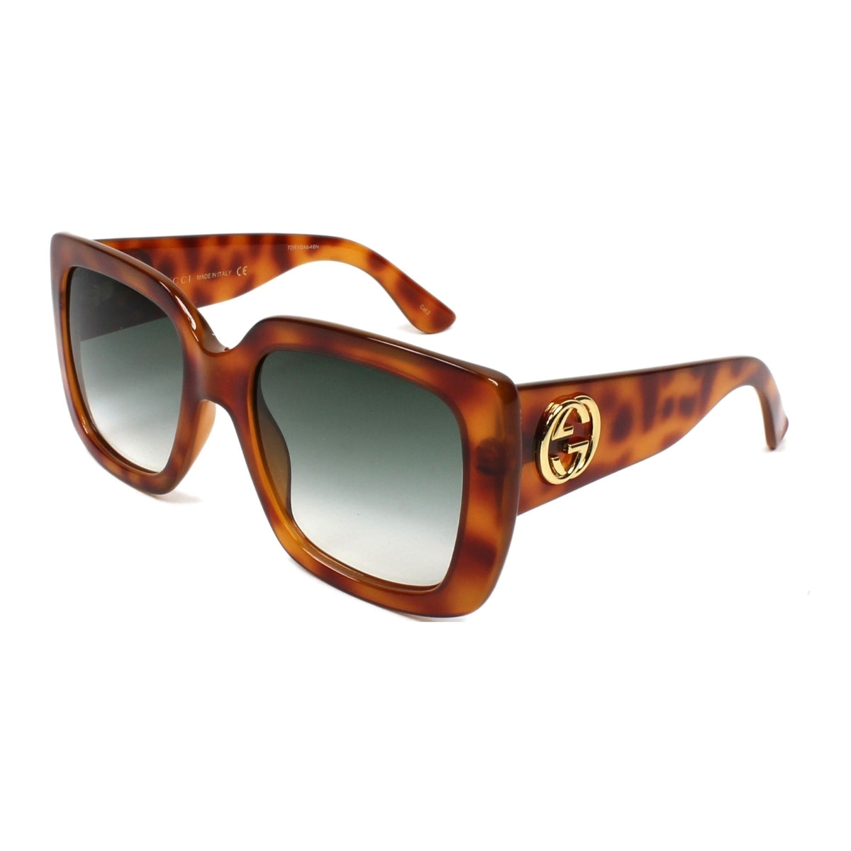 Gucci Women's Sunglasses Spring Summer 2017 Havana Green Nylon Nylon Gradient GG0141S 002