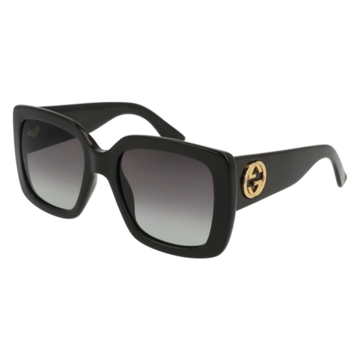 Gucci Women&#39;s Sunglasses Spring Summer 2022 Black Grey Nylon Nylon Gradient GG0141SN 001