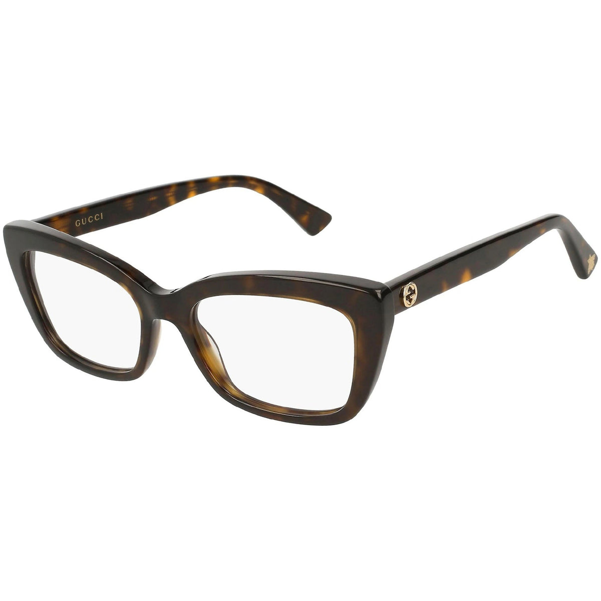 Gucci Women's Sunglasses Spring Summer 2022 Havana Transparent Demo Lens Demo Lens  GG0165ON 002