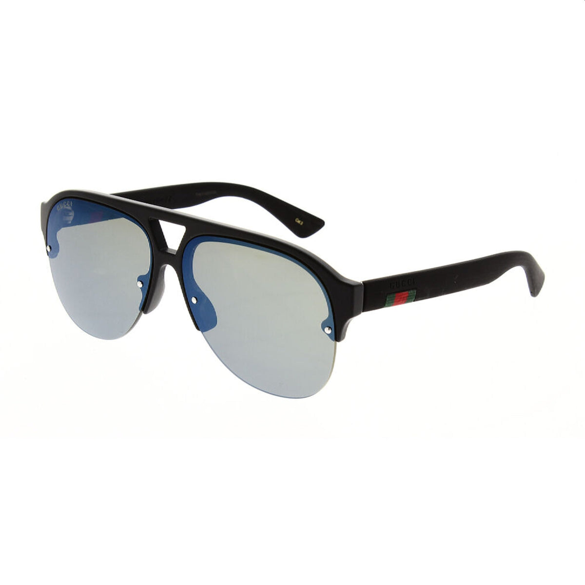 Gucci Men&#39;s Sunglasses Fall Winter 2017 Black BLue Nylon Nylon Mirror GG0170S 002