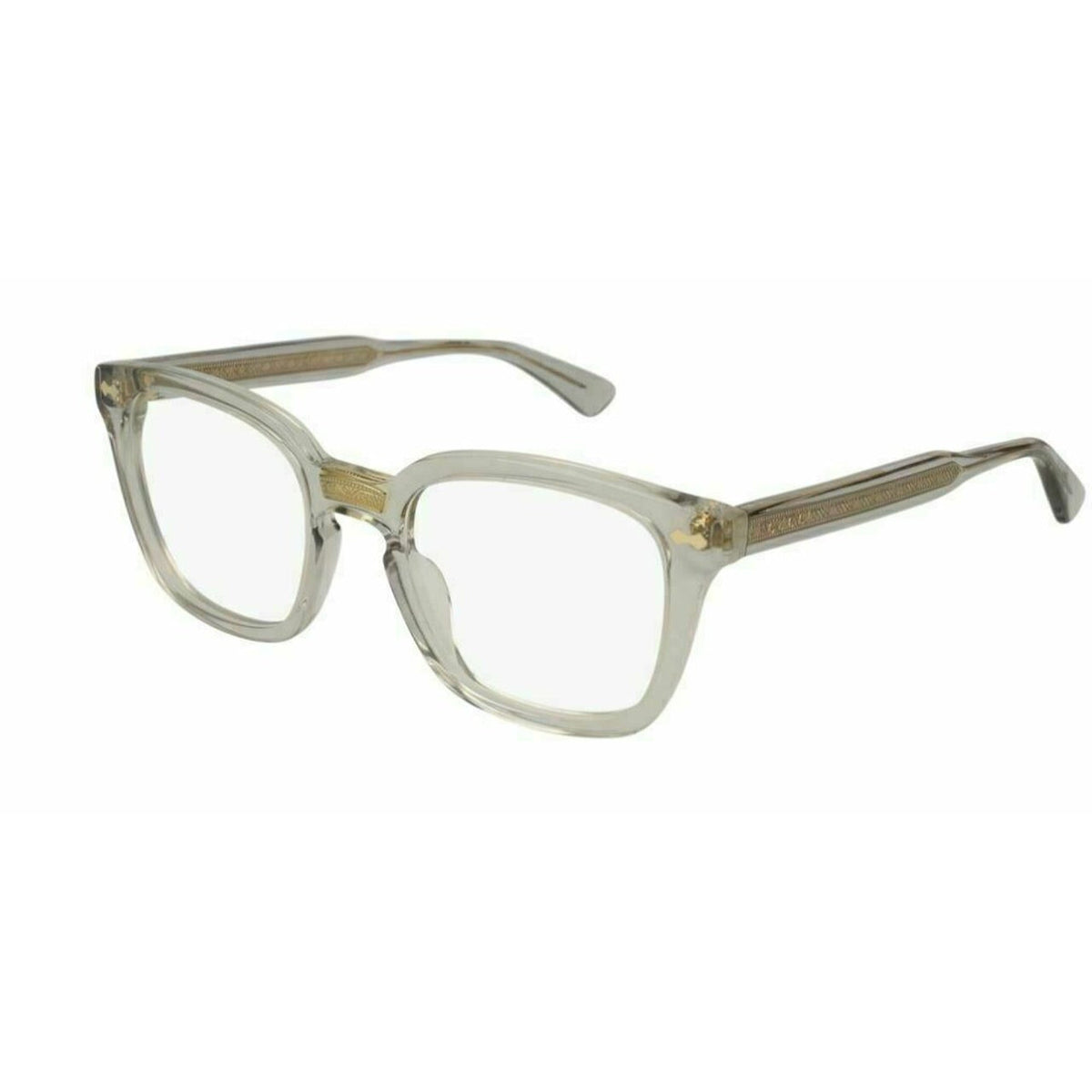 Gucci Unisex Sunglasses Fall Winter 2017 Grey Transparent Demo Lens Demo Lens  GG0184O 005
