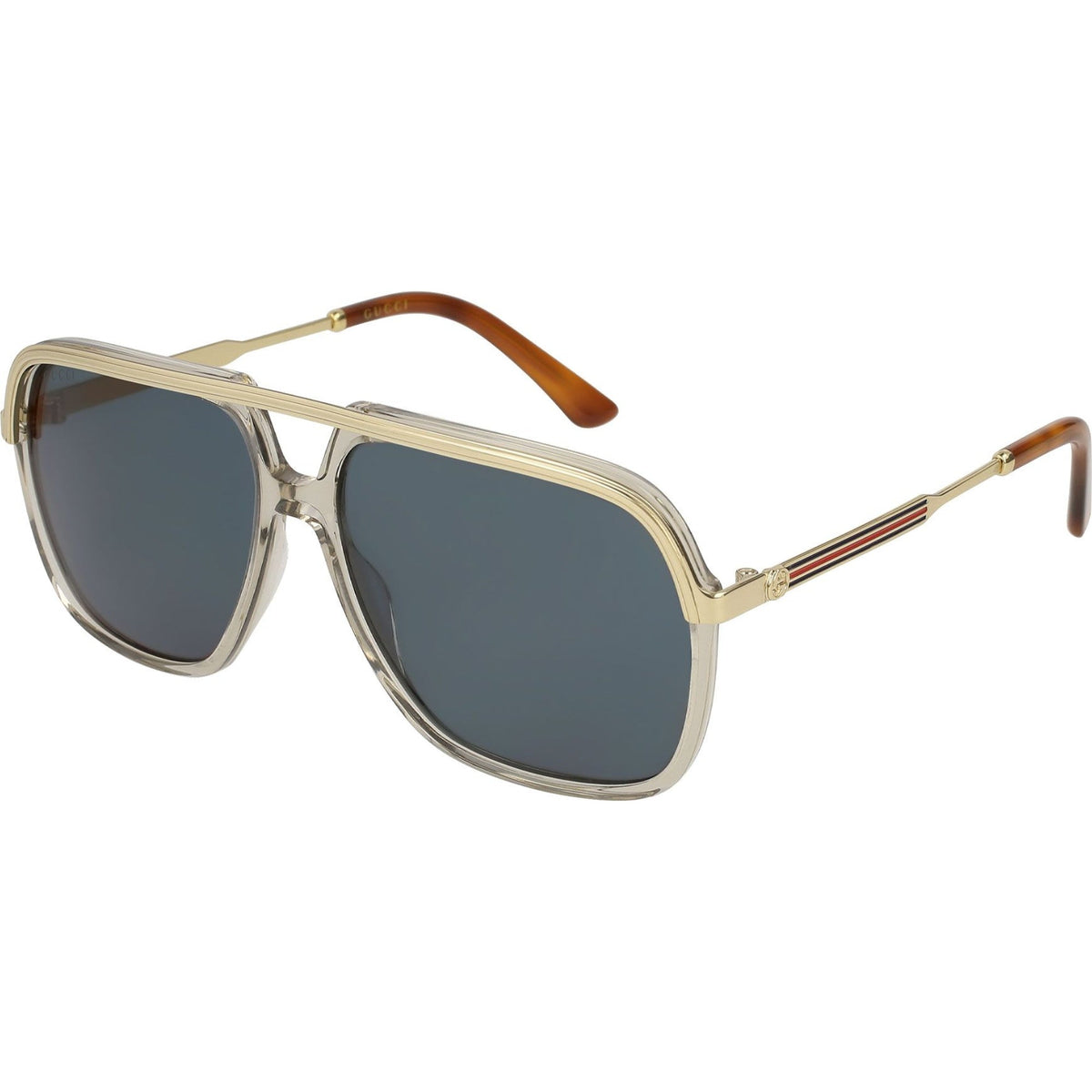 Gucci Unisex Sunglasses Fall Winter 2017 Brown Blue Nylon Nylon GG0200S 004