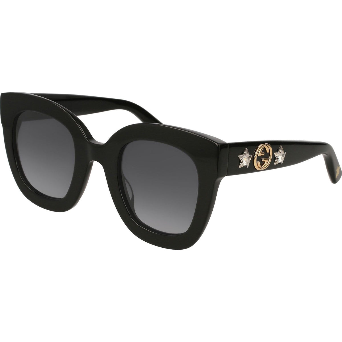 Gucci Women's Sunglasses Fall Winter 2017 Black Grey Nylon Nylon Gradient GG0208S 001