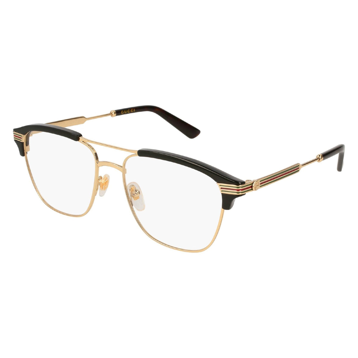 Gucci Men's Sunglasses Spring Summer 2018 Gold Transparent Demo Lens Demo Lens  GG0241O 002