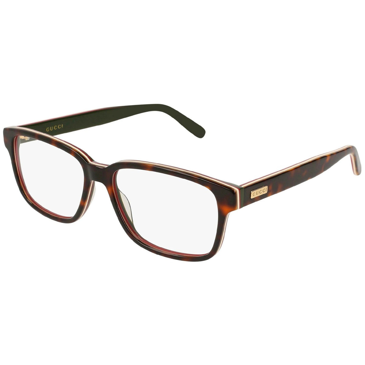 Gucci Unisex Sunglasses Spring Summer 2018 Havana Transparent Demo Lens Demo Lens  GG0272O 006