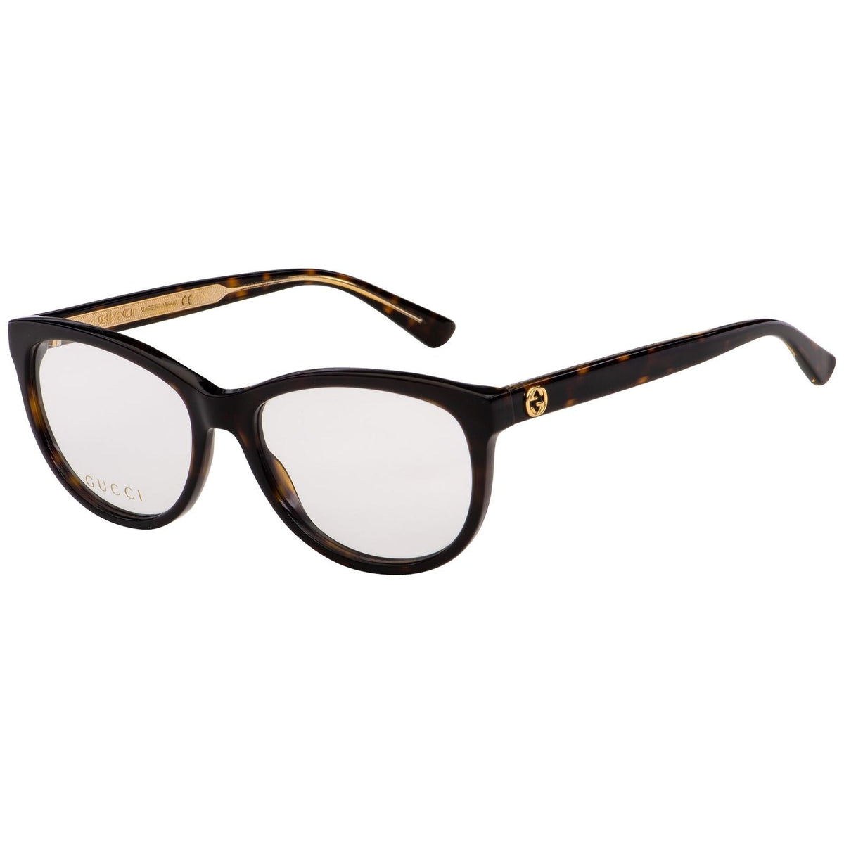 Gucci Women's Sunglasses Fall Winter 2017 Havana Transparent Demo Lens Demo Lens  GG0310O 002