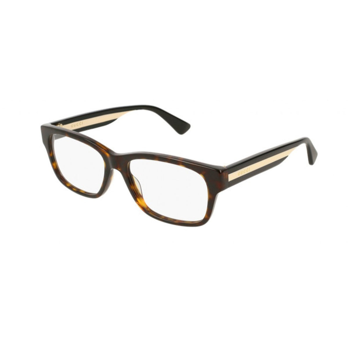 Gucci Men's Sunglasses Spring Summer 2018 Havana Transparent Demo Lens Demo Lens  GG0343O 008