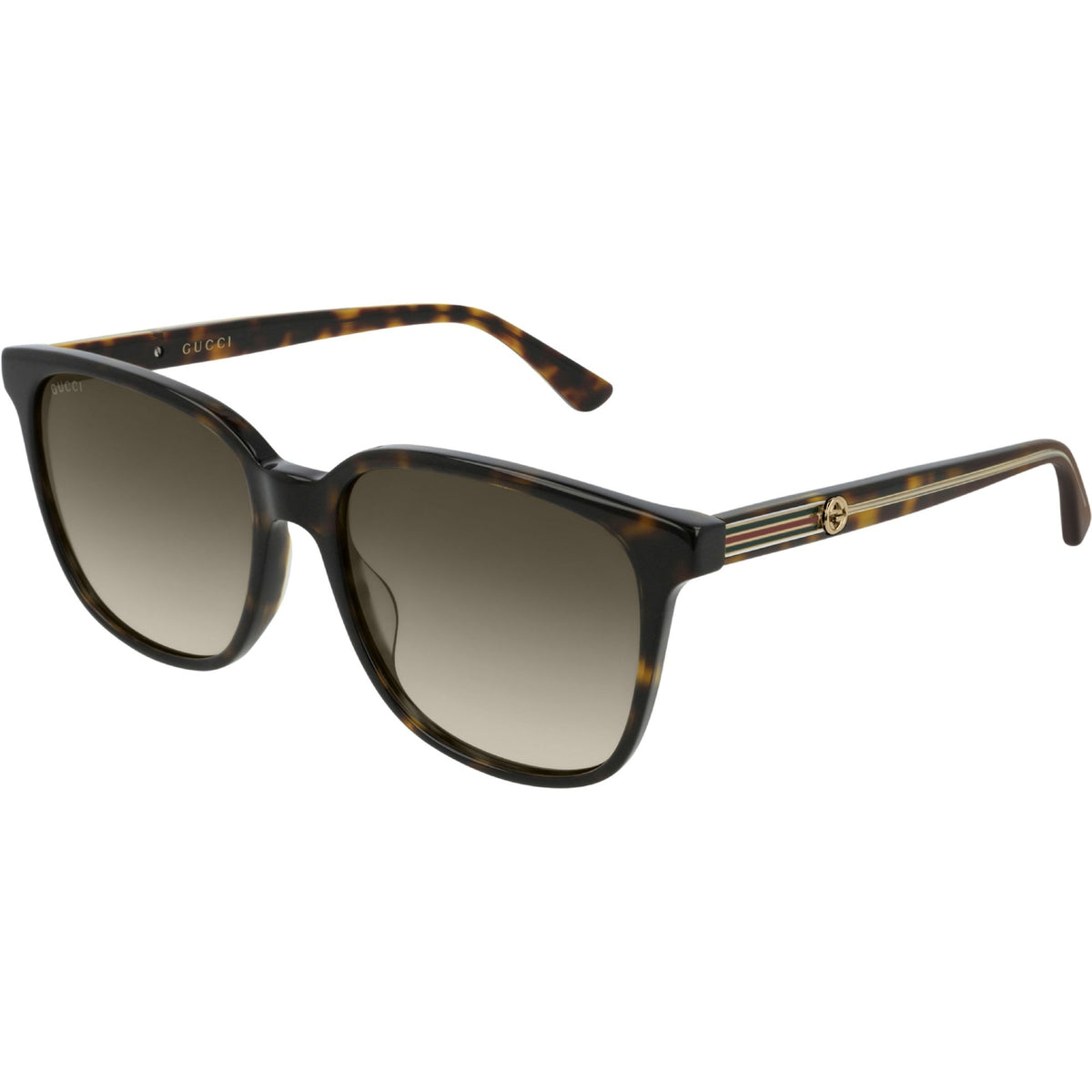 Gucci Women&#39;s Sunglasses Fall Winter 2018 Havana Brown Nylon Nylon Gradient GG0376S 002