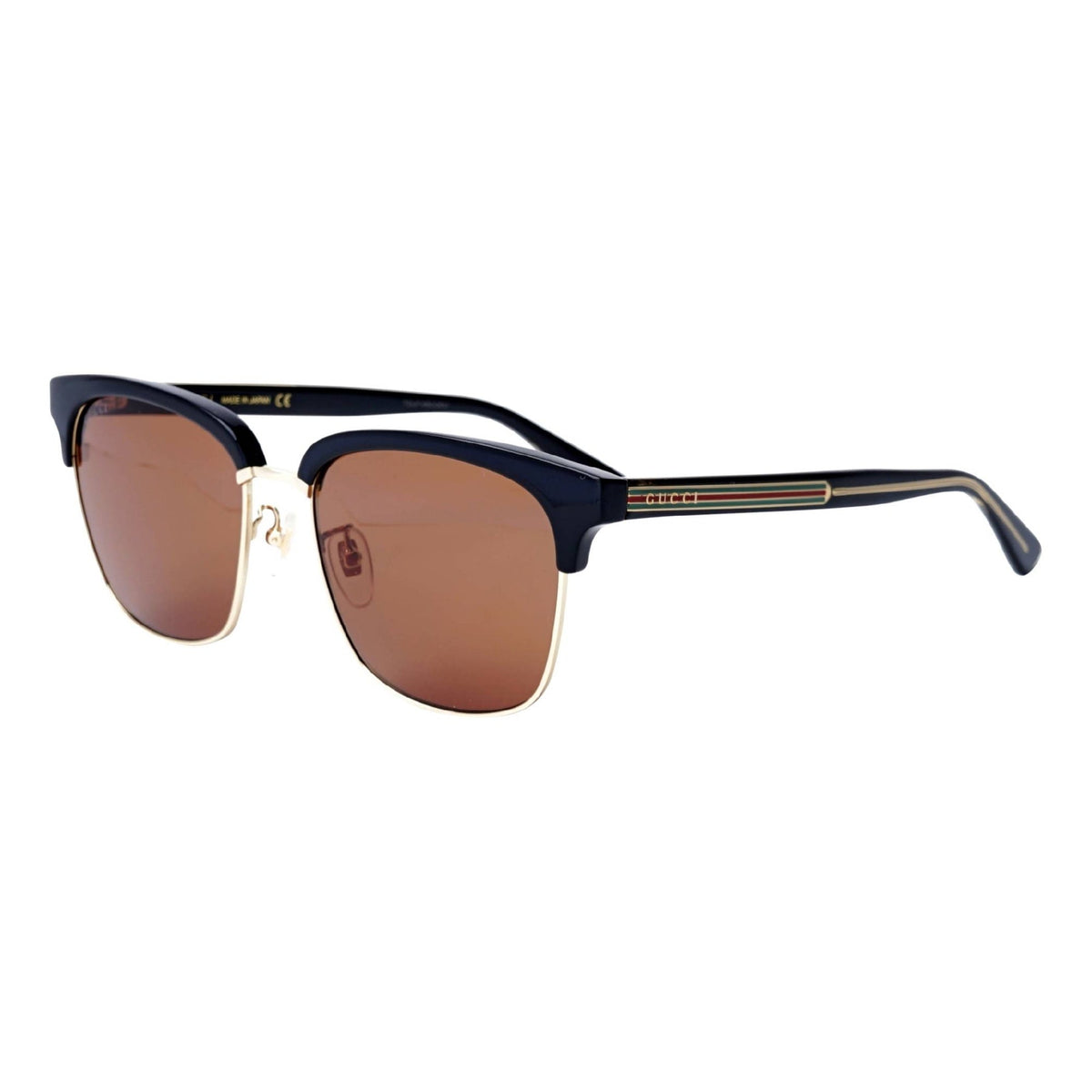 Gucci Men&#39;s Sunglasses Fall Winter 2018 Black Brown Nylon Nylon GG0382S 002