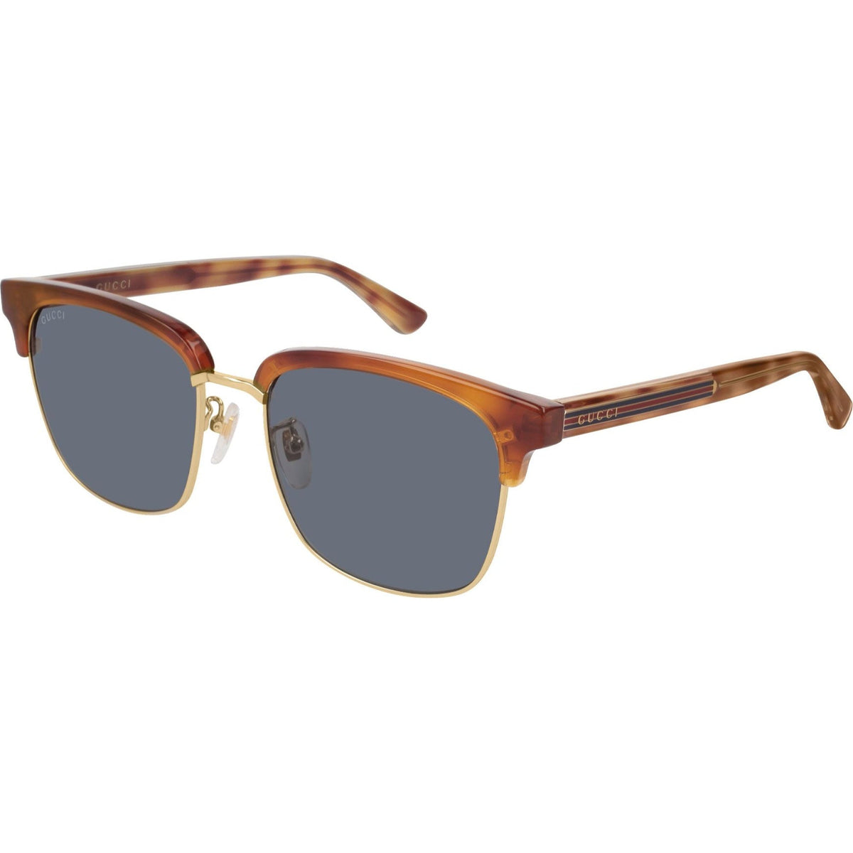 Gucci Men's Sunglasses Fall Winter 2018 Havana Blue Nylon Nylon GG0382S 005