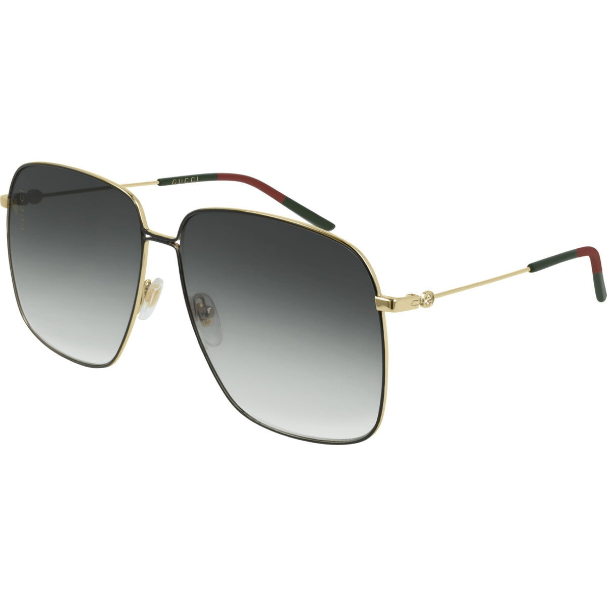 Gucci Women's Sunglasses Fall Winter 2018 Gold Grey Nylon Nylon Gradient GG0394S 001