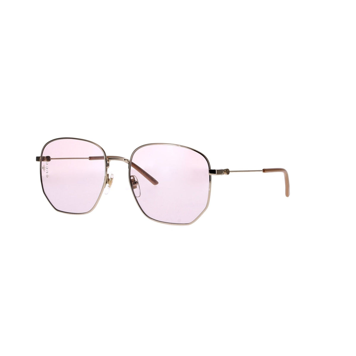 Gucci Women's Sunglasses Spring Summer 2021 Gold Pink NXT Lens NXT Lens Photocromatic GG0396S 004