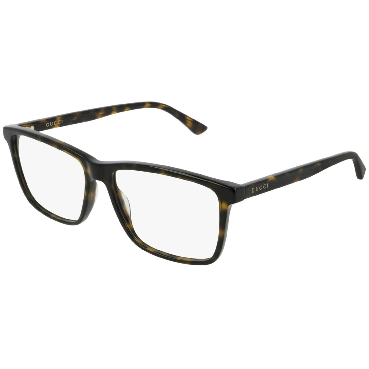 Gucci Men&#39;s Sunglasses Fall Winter 2018 Havana Transparent Demo Lens Demo Lens  GG0407O 006