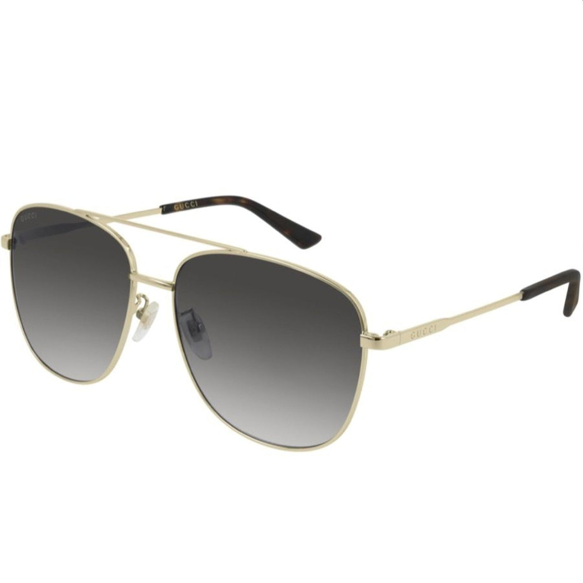 Gucci Unisex Sunglasses Fall Winter 2018 Gold Grey Nylon Nylon Gradient GG0410SK 003
