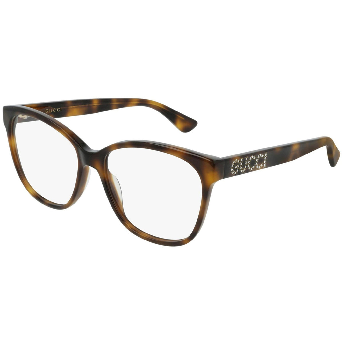 Gucci Women's Sunglasses Fall Winter 2018 Havana Transparent Demo Lens Demo Lens  GG0421O 002