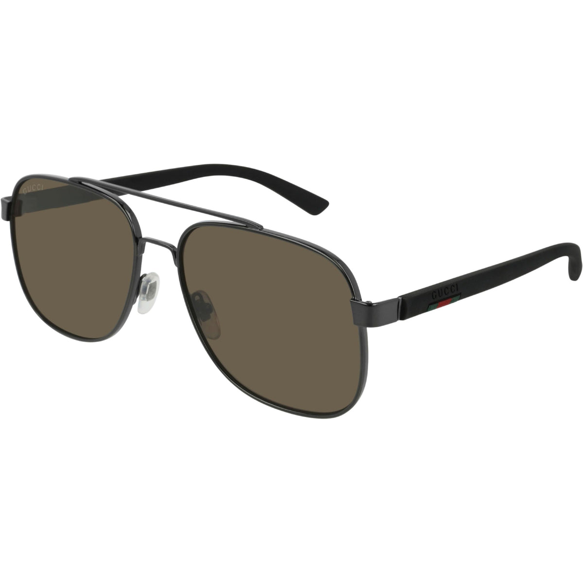 Gucci Men's Sunglasses Fall Winter 2018 Ruthenium Grey Polar Nylon Polar Nylon GG0422S 002