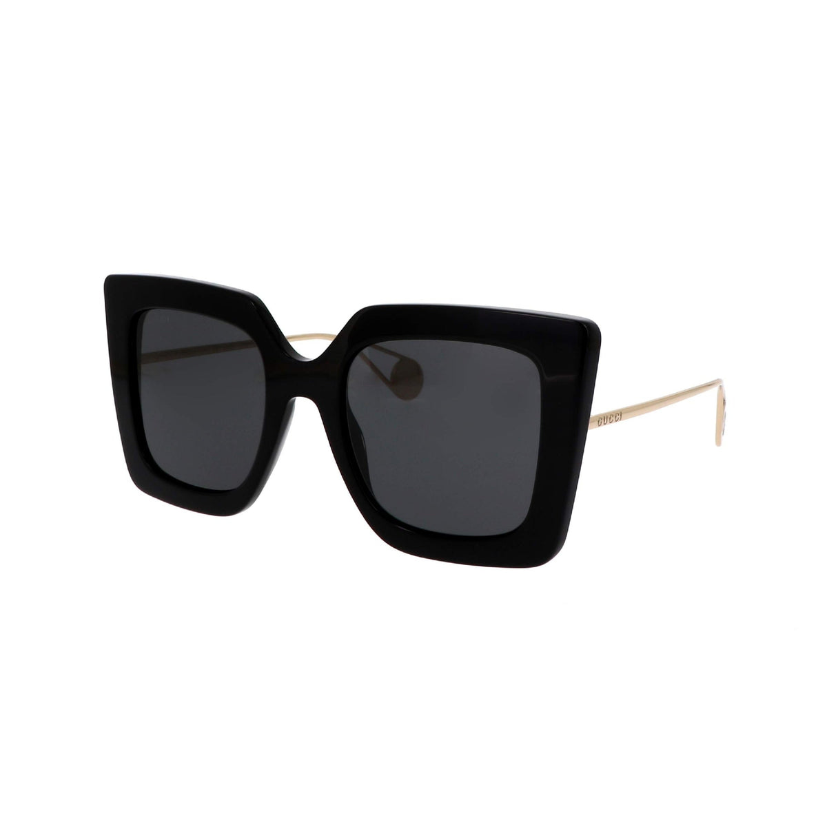Gucci Women&#39;s Sunglasses Spring Summer 2019 Black Grey  Nylon Nylon GG0435S 001