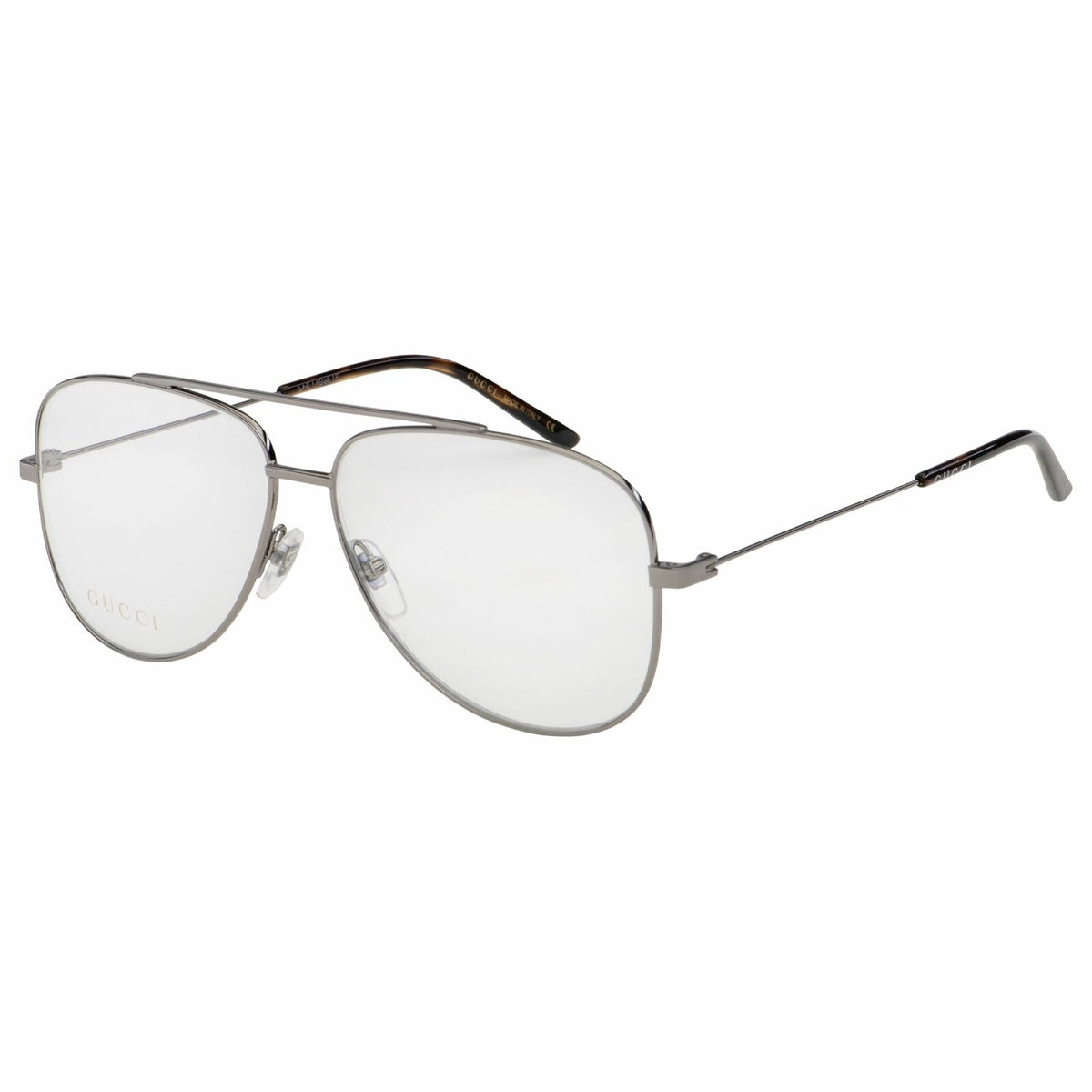 Gucci Men's Sunglasses Spring Summer 2019 Ruthelium Transparent Demo Lens Demo Lens  GG0442O 001