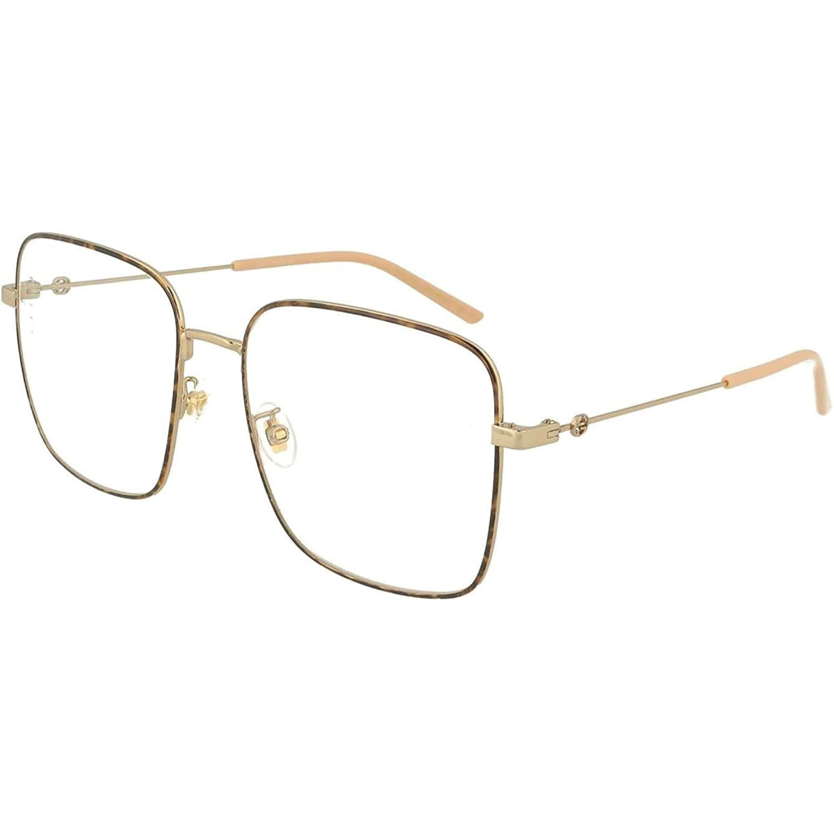 Gucci Women's Sunglasses Spring Summer 2019 Gold Transparent Demo Lens Demo Lens  GG0445O 003
