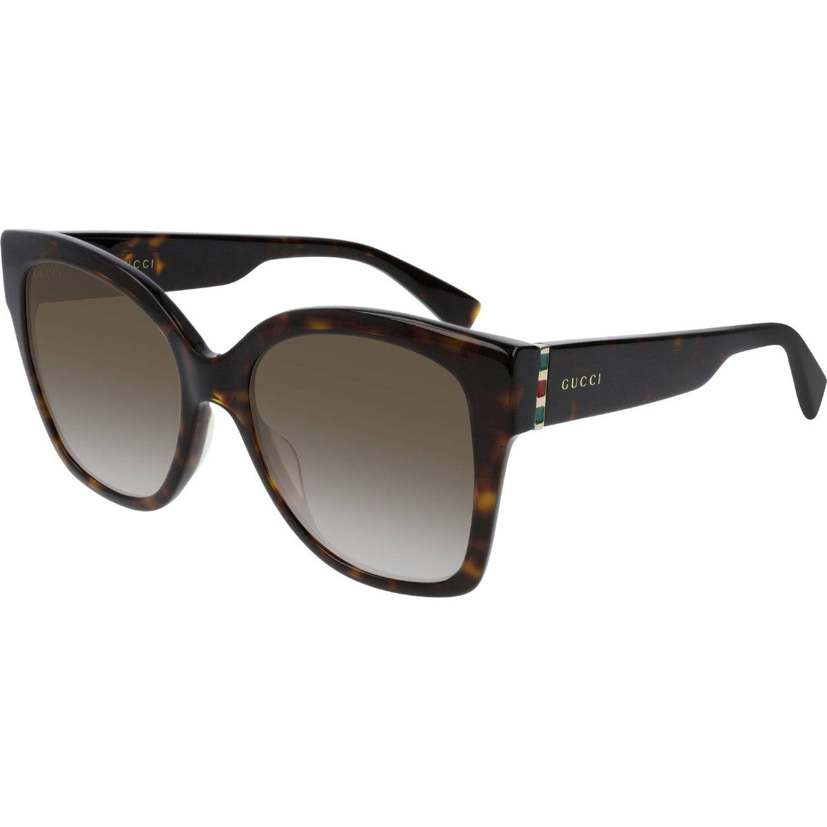 Gucci Women's Sunglasses Spring Summer 2019 Havana Brown Nylon Nylon Gradient GG0459S 002