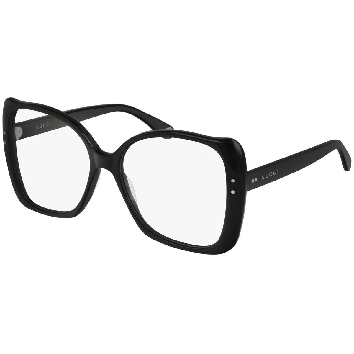 Gucci Women's Sunglasses Spring Summer 2019 Black Transparent Demo Lens Demo Lens  GG0473O 001