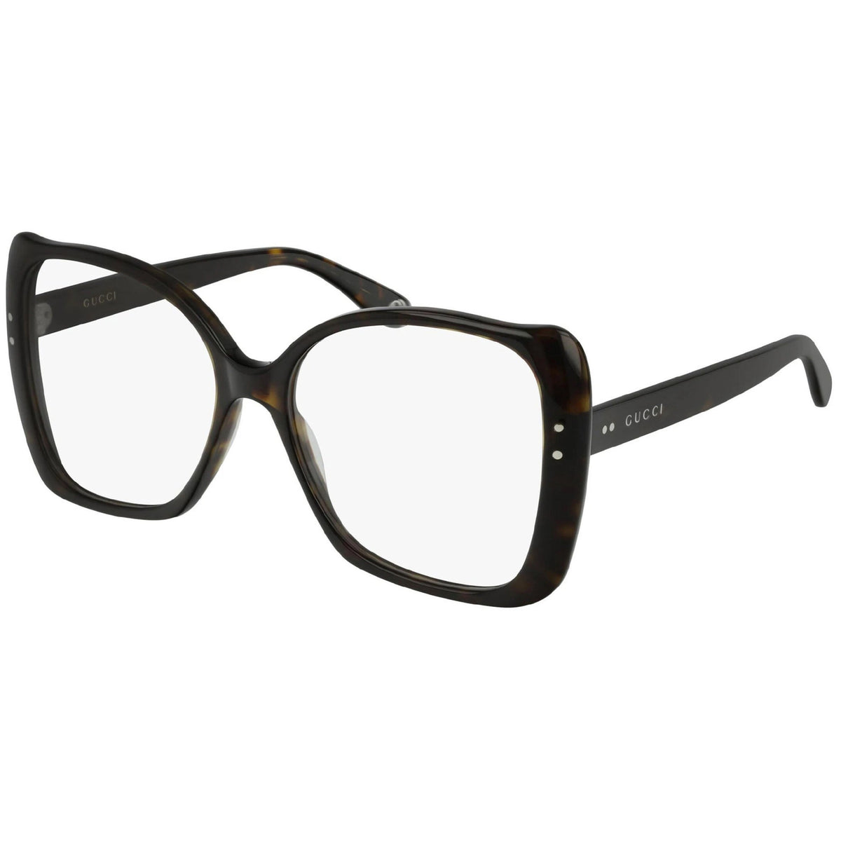 Gucci Women's Sunglasses Spring Summer 2019 Havana Transparent Demo Lens Demo Lens  GG0473O 002