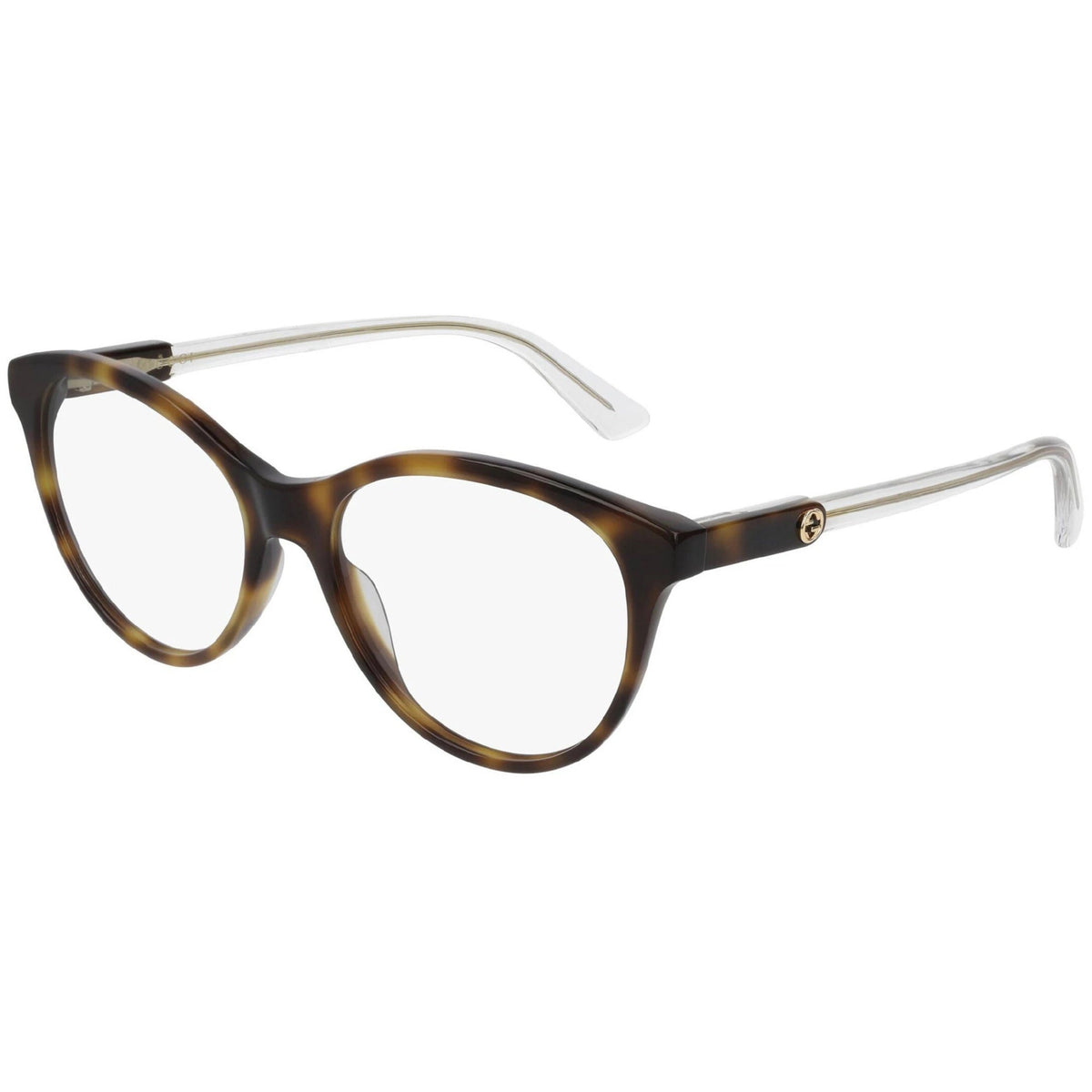 Gucci Women's Sunglasses Spring Summer 2019 Havana Transparent Demo Lens Demo Lens  GG0486O 003