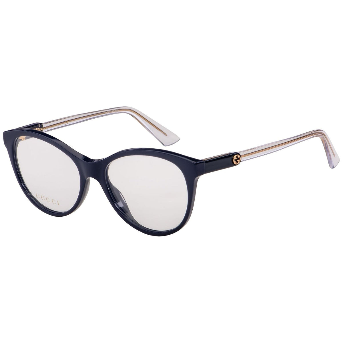 Gucci Women's Sunglasses Spring Summer 2019 Blue Transparent Demo Lens Demo Lens  GG0486O 005