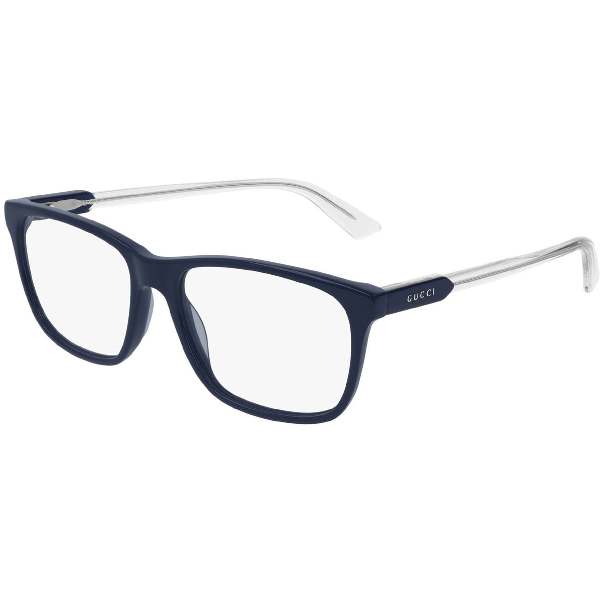 Gucci Men's Sunglasses Spring Summer 2019 Blue Transparent Demo Lens Demo Lens  GG0490O 009