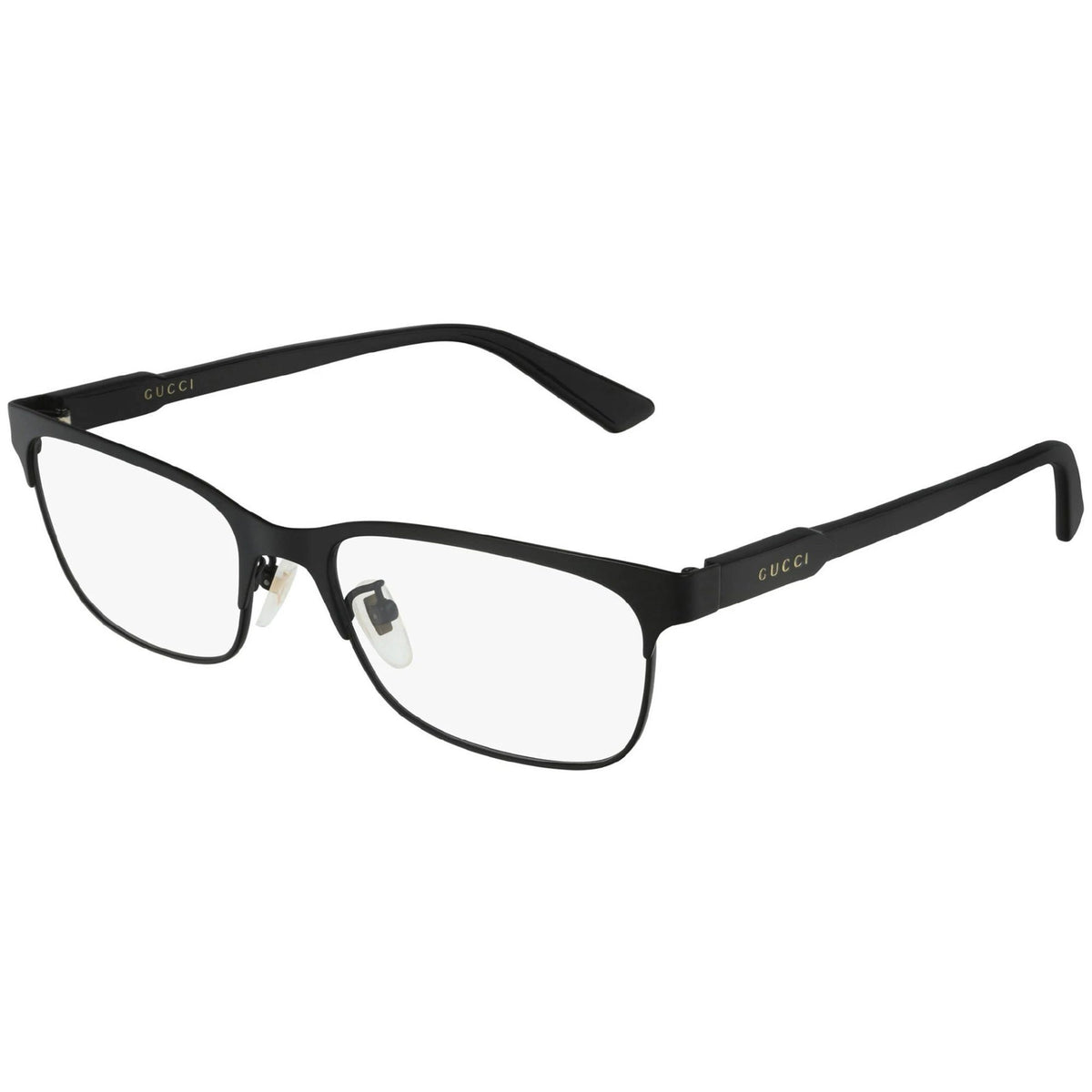 Gucci Unisex Sunglasses Spring Summer 2019 Black Transparent Demo Lens Demo Lens  GG0494OJ 001