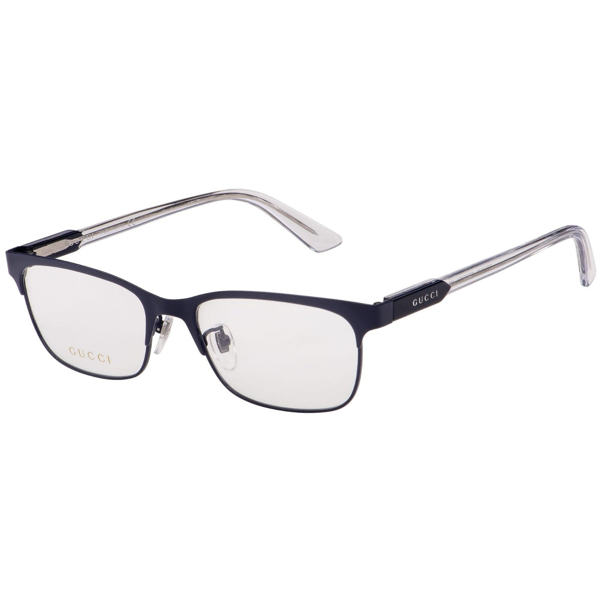 Gucci Unisex Sunglasses Spring Summer 2019 Blue Transparent Demo Lens Demo Lens  GG0494OJ 003