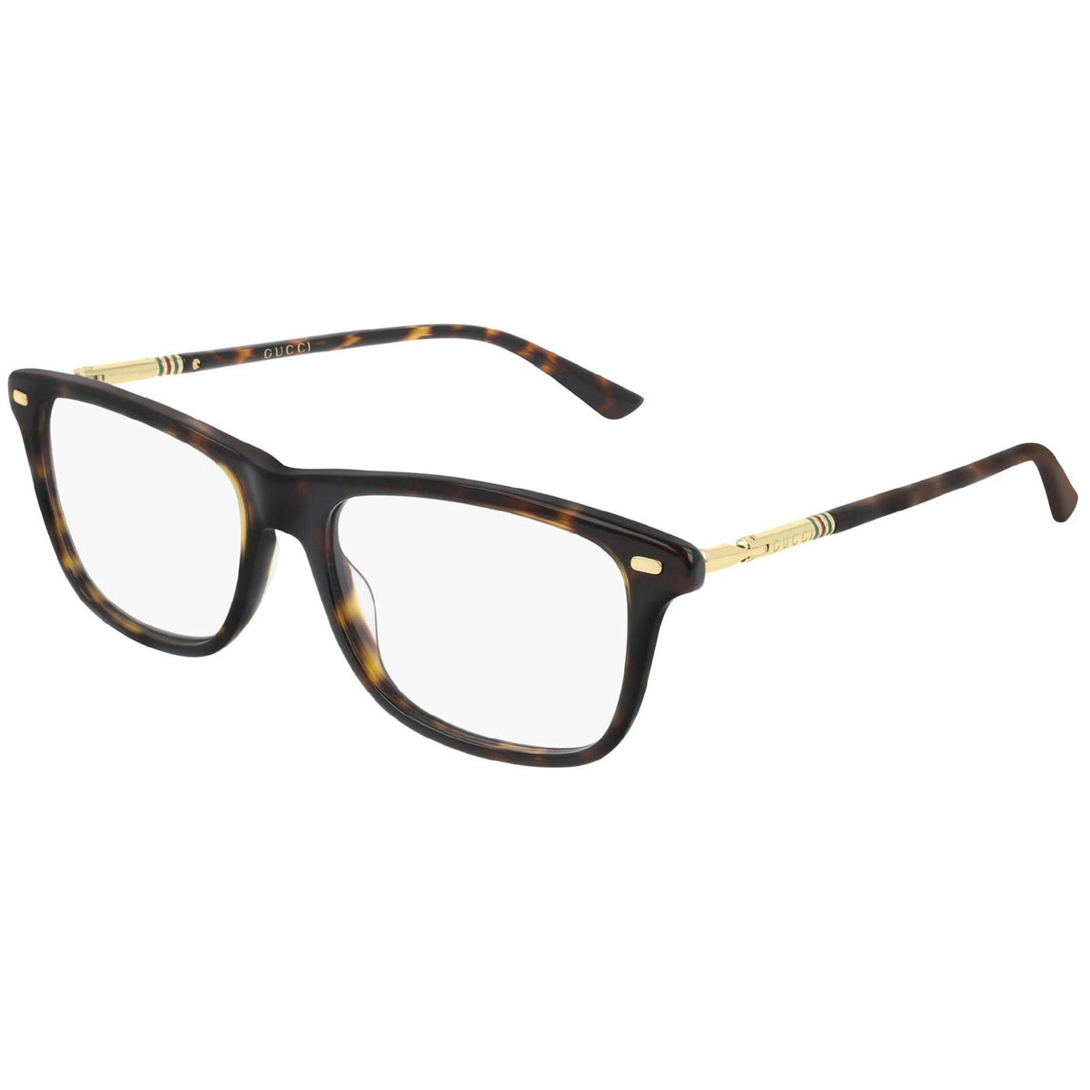 Gucci Men's Sunglasses Spring Summer 2019 Havana Transparent Demo Lens Demo Lens  GG0519O 006