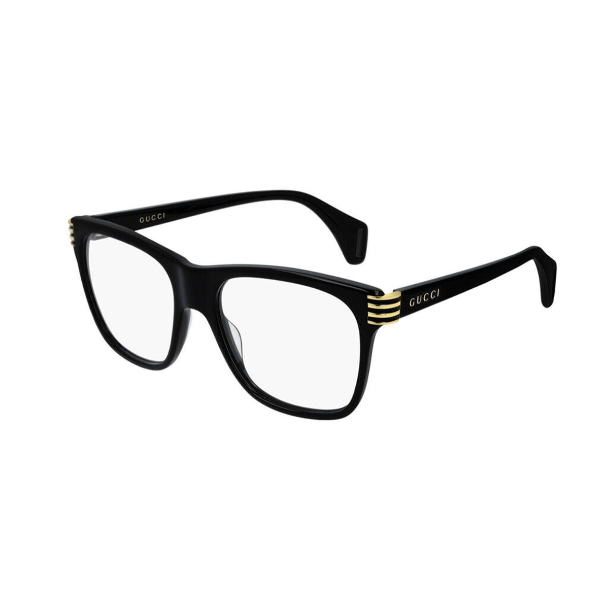 Gucci Men's Sunglasses Spring Summer 2019 Black Transparent Demo Lens Demo Lens  GG0526O 001