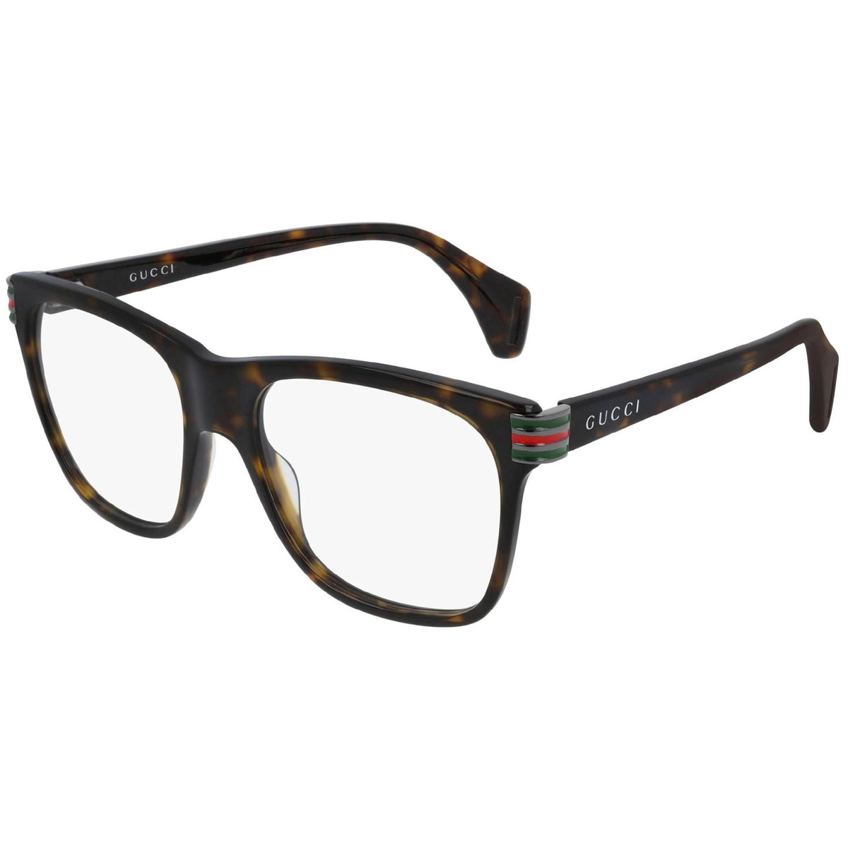 Gucci Men's Sunglasses Spring Summer 2019 Havana Transparent Demo Lens Demo Lens  GG0526O 002