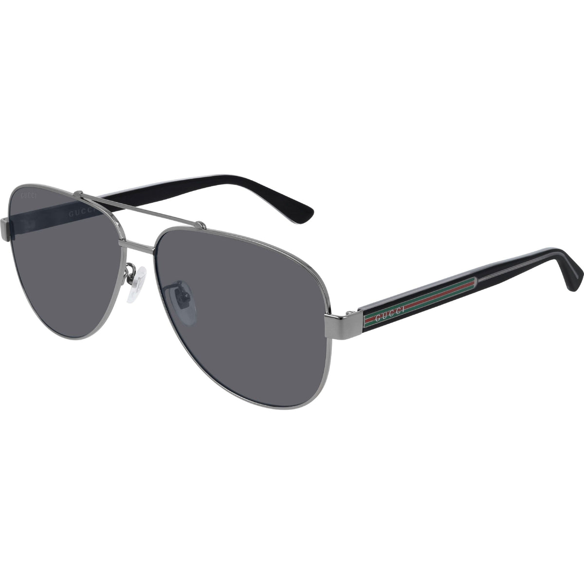 Gucci Men's Sunglasses Spring Summer 2019 Ruthenium Grey Polar Nylon Polar Nylon GG0528S 007