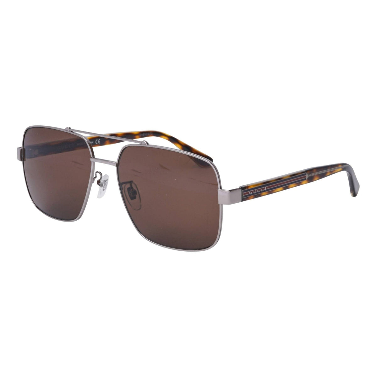 Gucci Men's Sunglasses Spring Summer 2019 Ruthenium Brown Nylon Nylon GG0529S 002