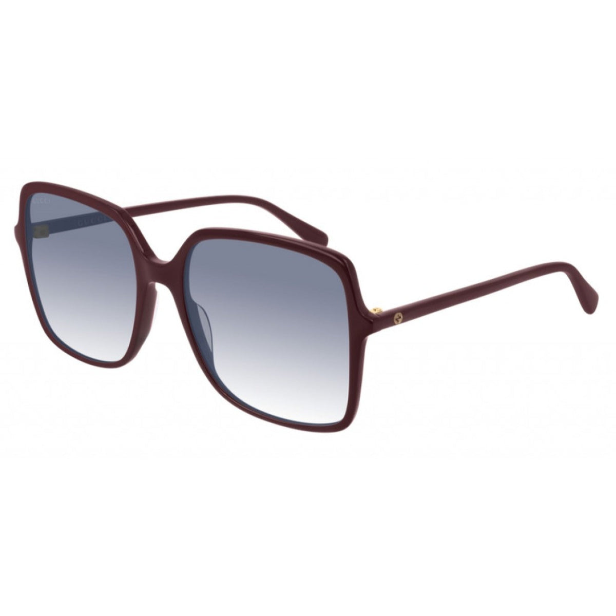 Gucci Women's Sunglasses Fall Winter 2019 Burgundy Blue Nylon Nylon Gradient GG0544S 003
