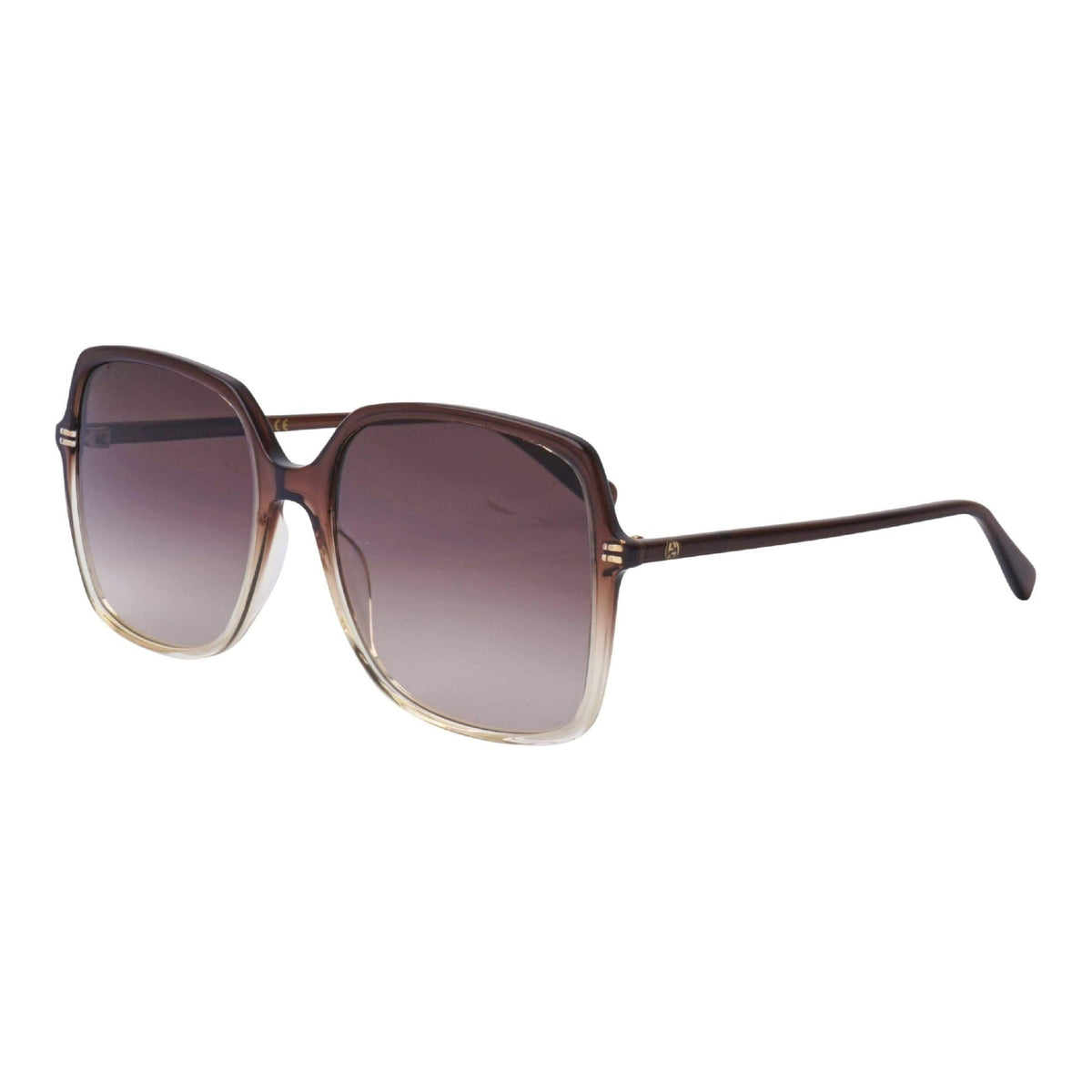 Gucci Women&#39;s Sunglasses Fall Winter 2019 Brown Violet Nylon Nylon Gradient GG0544S 004